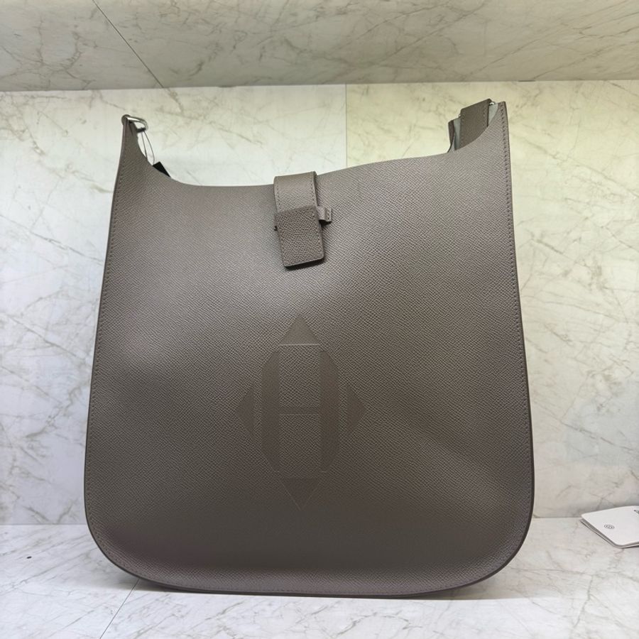 HERMES Evelyne Sellier 8F錫器灰 EPSOM-4