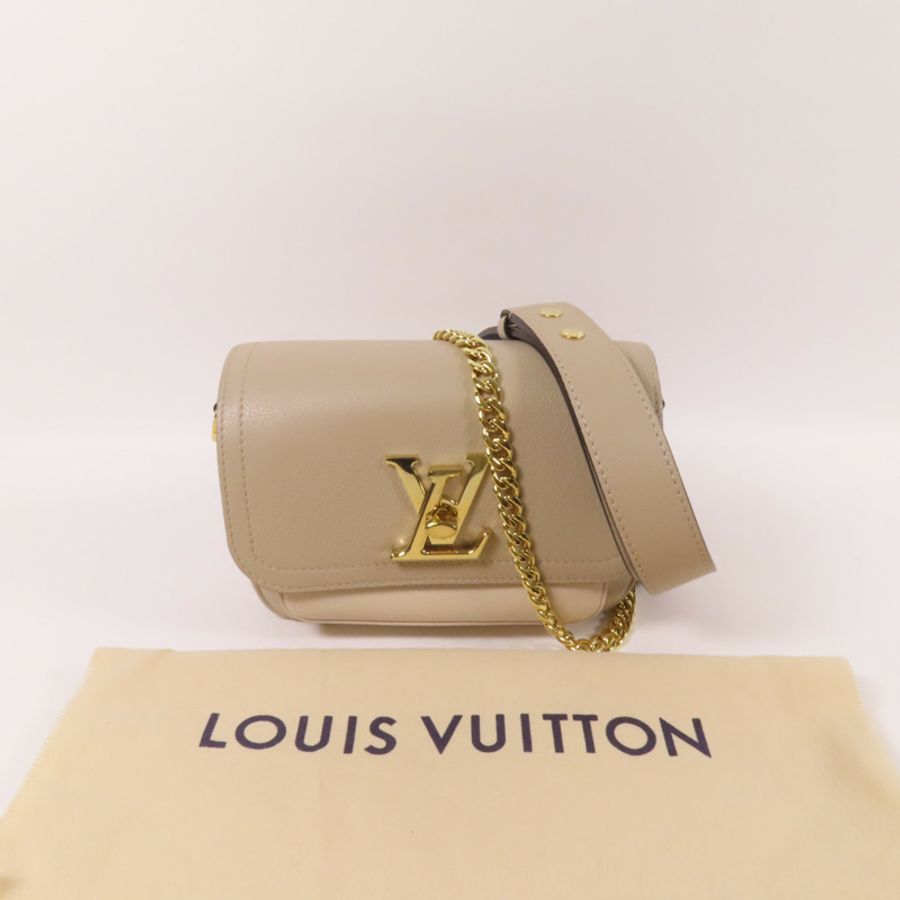 LOUIS VUITTON 牛皮皮革Lockme Tender金扣手挽肩背兩用袋-10
