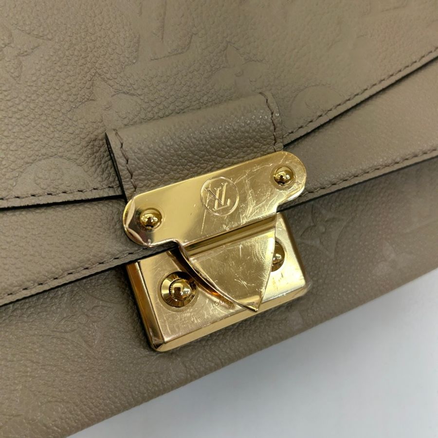 Lv 灰牛皮Marceau肩斜背包M46199-11