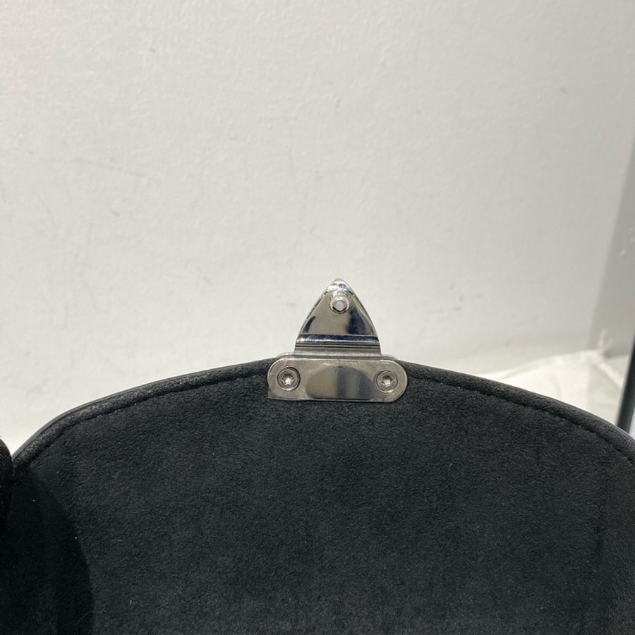 LV CAMERA BOX 黑銀相機盒子斜挎包 缺原鏈條 芯片款 尺寸約12.5x17x7cm-13