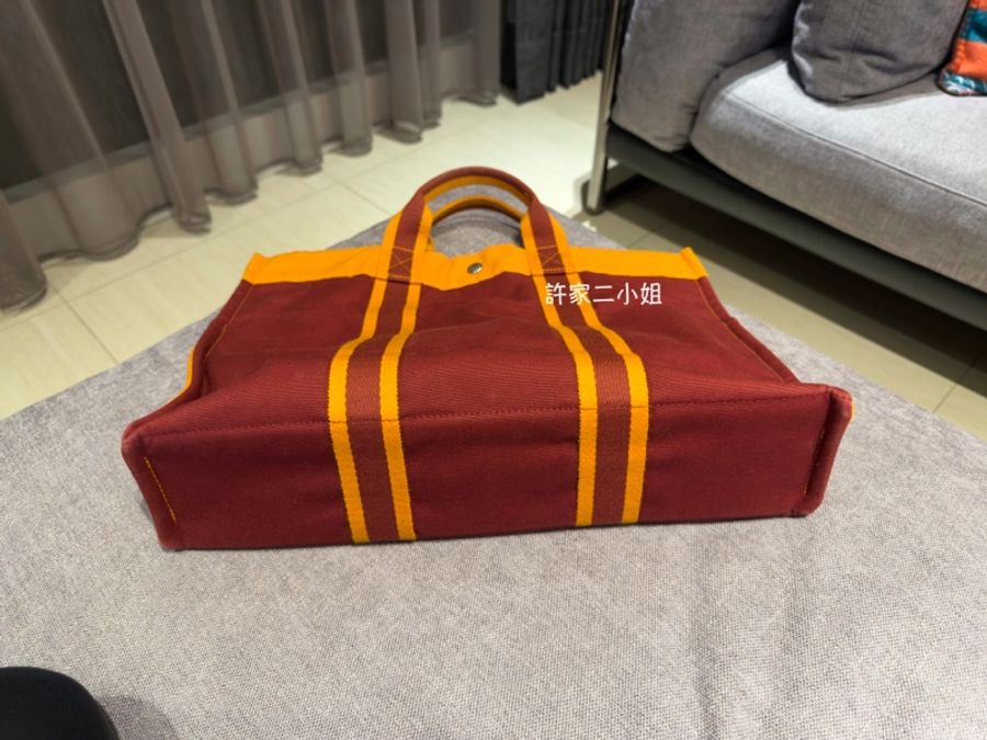 Hermes 現況販售 Foul Tote MM 夏威夷法國節限量版2002 Foul 托特包-12