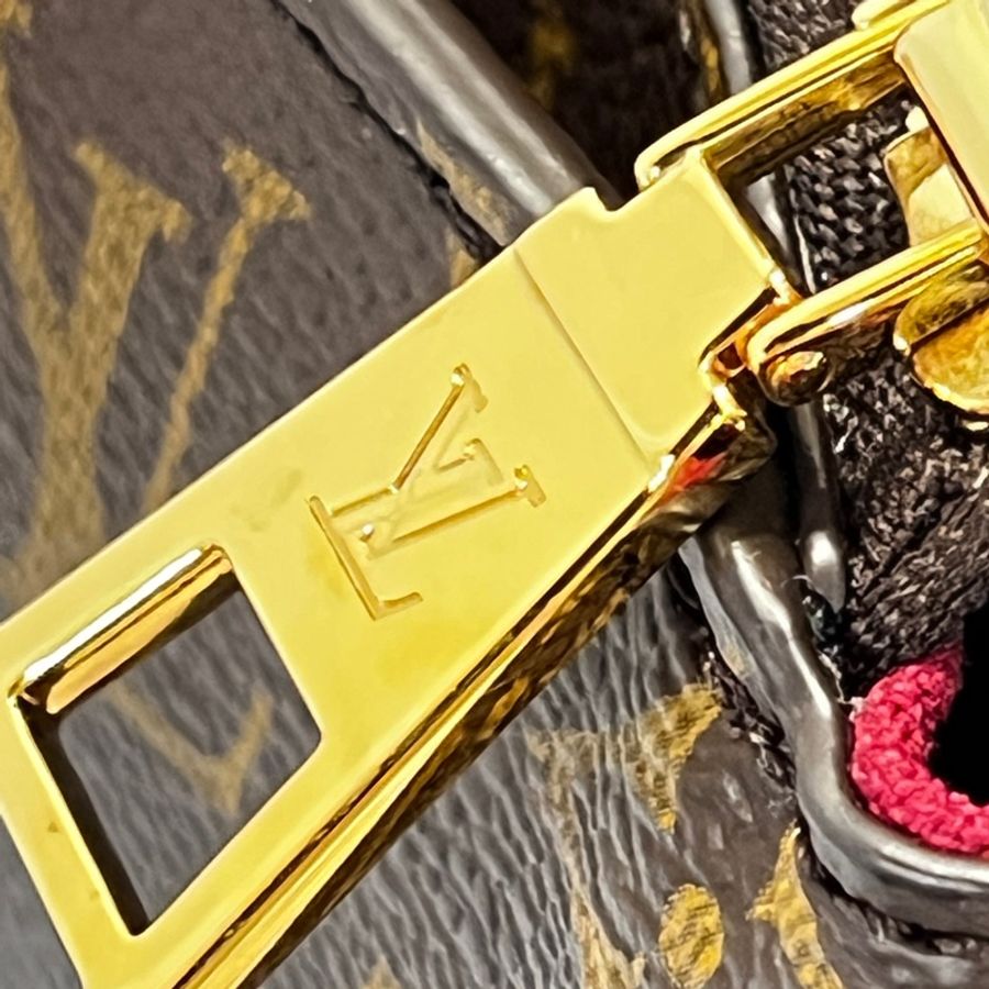 LV 原花 Petit Palais金釦手提斜背包-11