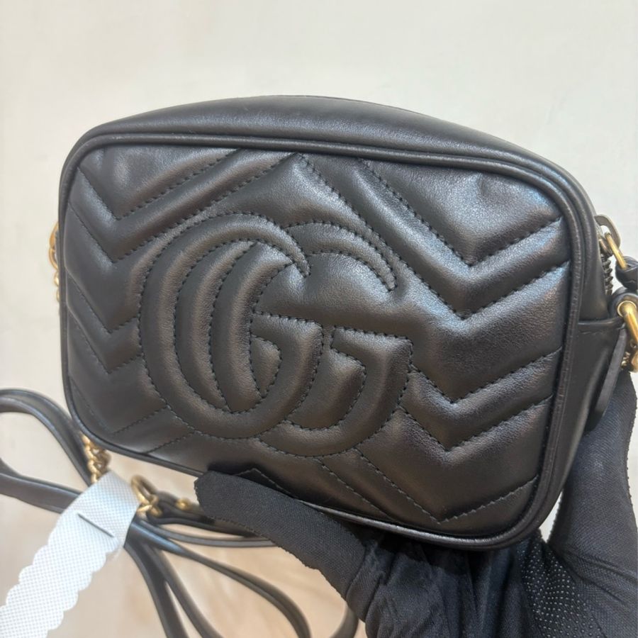 Gucci 黑金相機包 小號-3
