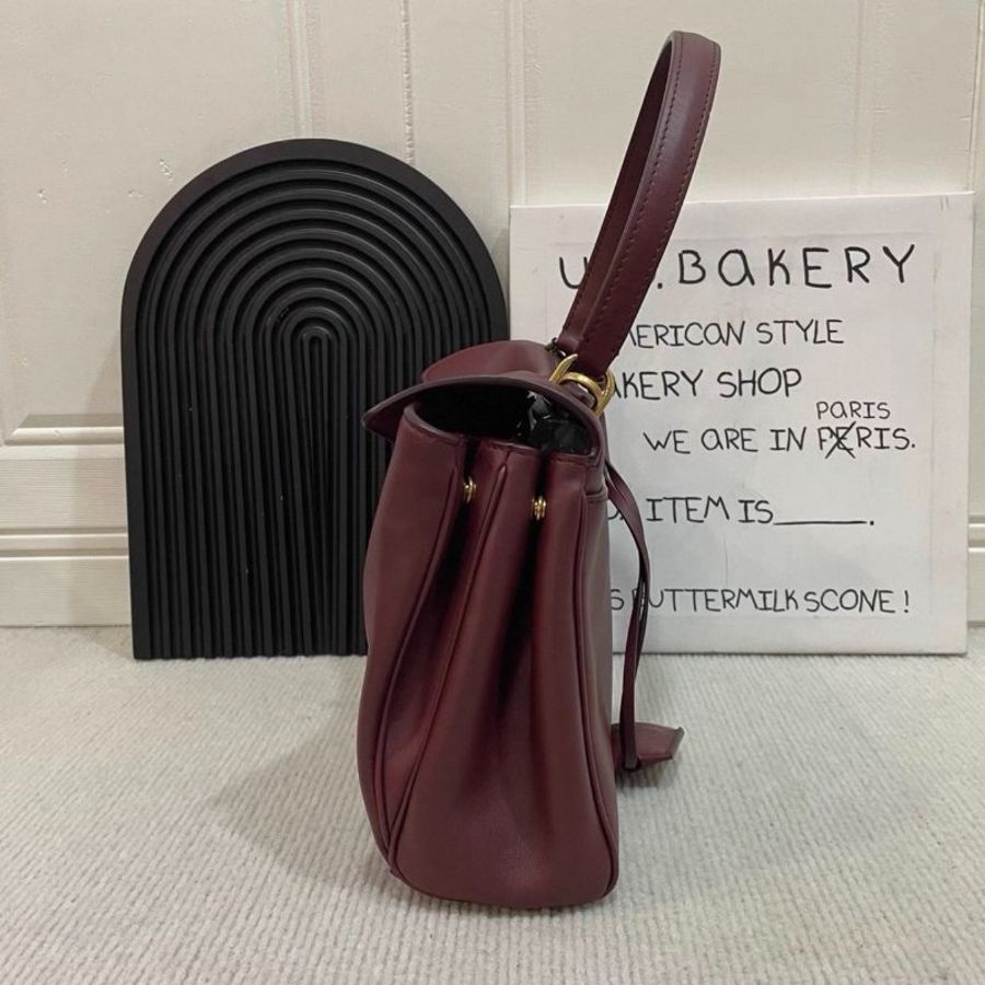 Balenciaga Rodeo 深酒紅色仿舊五金 肩背斜背手提包小號 27*20*9 99新配件塵袋-2