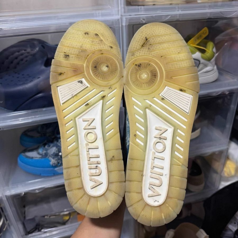 LV Trainer Sneaker「Denim Monogram Blue」牛仔藍色老花運動鞋-5