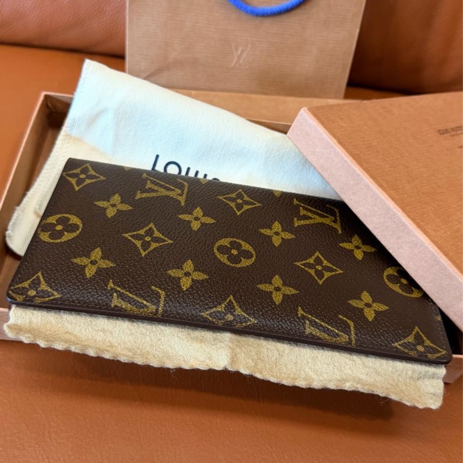 收藏級|真品 LV 路易威登 Monogram 經典原花雙折長夾 護照夾 西裝正裝錢包-1