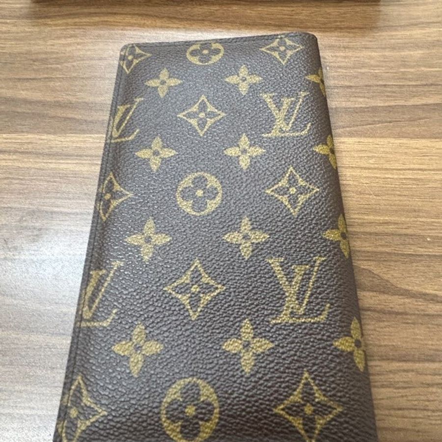 收藏級|真品 LV 路易威登 Monogram 經典原花雙折長夾 護照夾 西裝正裝錢包-6