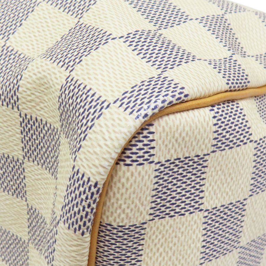 白色棋盤格帆布 Speedy Bandouliere 30 兩用包 N41373【LOUIS VUITTON LV 路易威登】 N41373-11