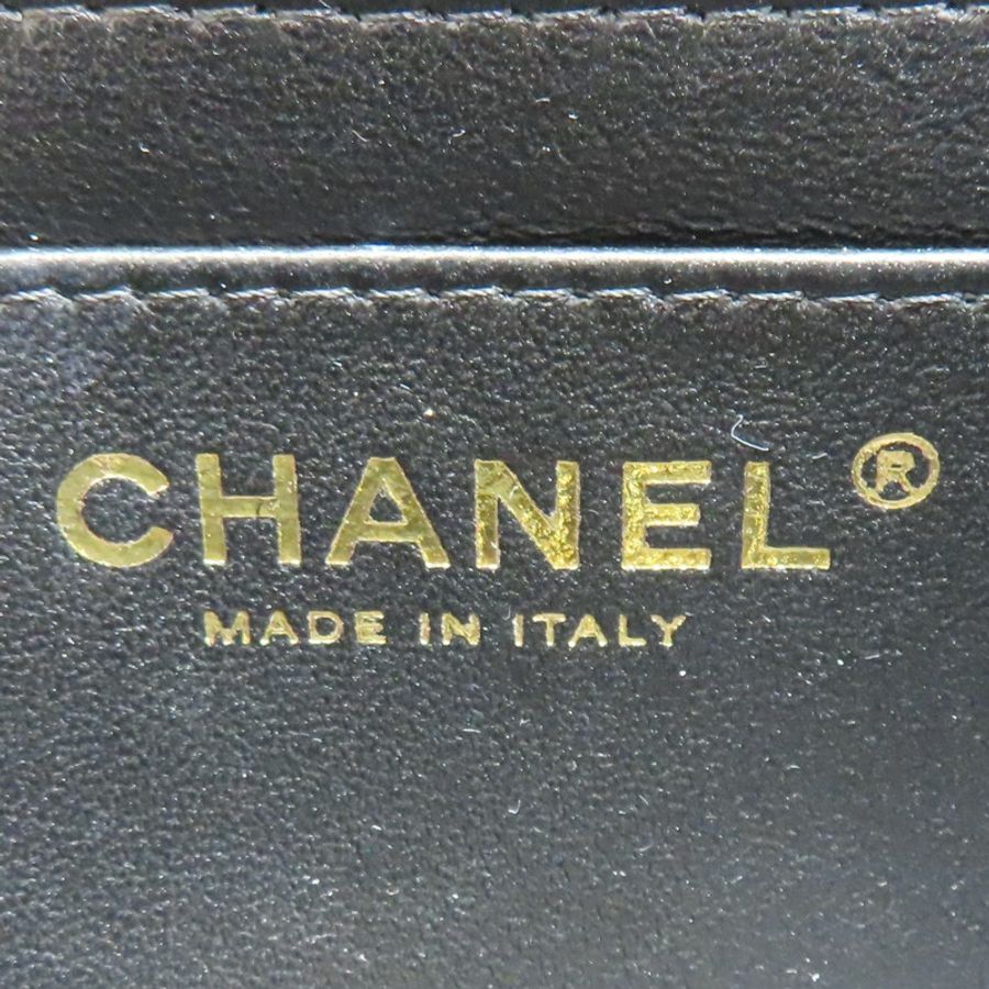 黑色 菱格紋 羊皮 鍊帶 Mini Coco 肩背包 金釦【CHANEL 香奈兒】 AS5219-6