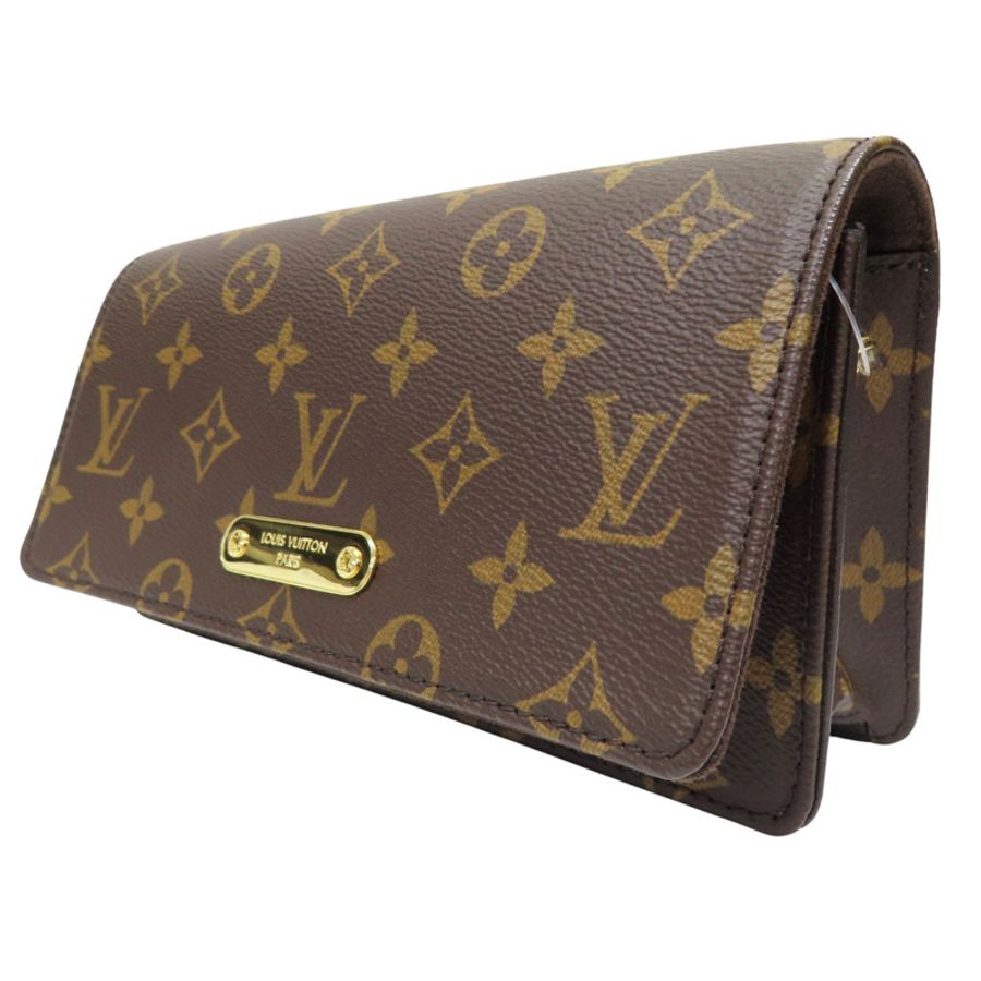 原棕色花帆布皮夾 On Chain Lily 鏈帶肩背 M82509【LOUIS VUITTON LV 路易威登】M82509-2