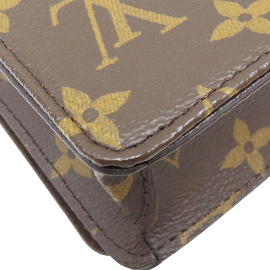 原棕色花帆布皮夾 On Chain Lily 鏈帶肩背 M82509【LOUIS VUITTON LV 路易威登】M82509-9