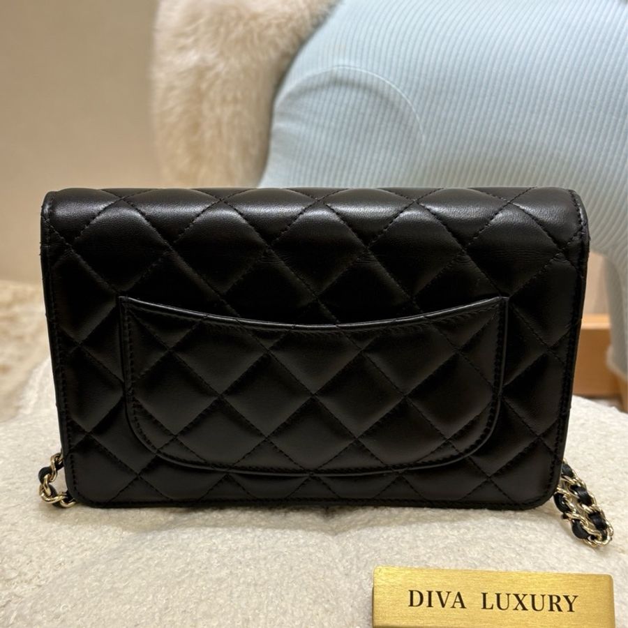 Chanel WOC 珍珠CC logo 二手-10