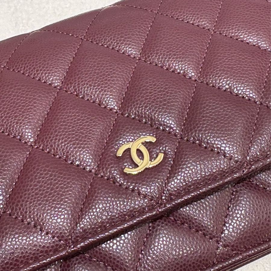 Chanel WOC 酒紅色 二手 like new❤️‍🔥-6