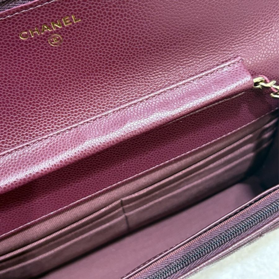 Chanel WOC 酒紅色 二手 like new❤️‍🔥-8