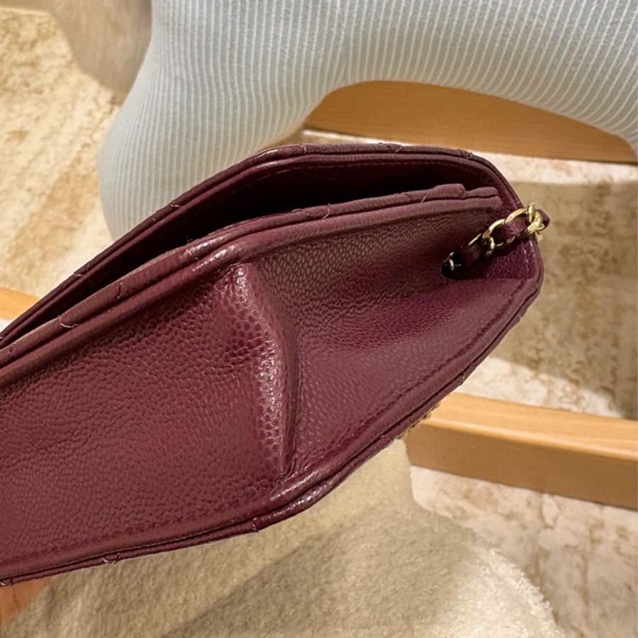 Chanel WOC 酒紅色 二手 like new❤️‍🔥-12