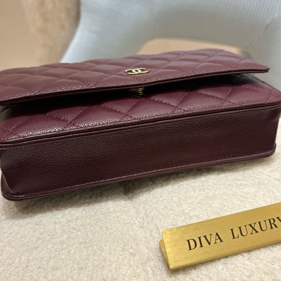 Chanel WOC 酒紅色 二手 like new❤️‍🔥-14