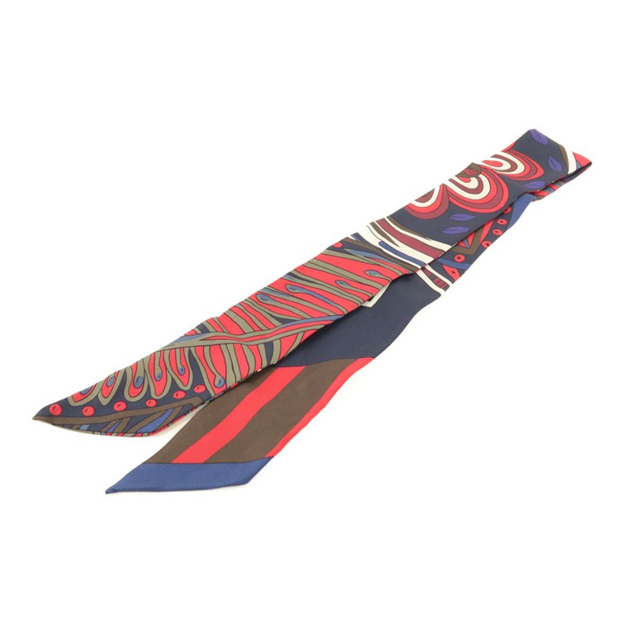 HERMES 絲質Twilly絲巾-1