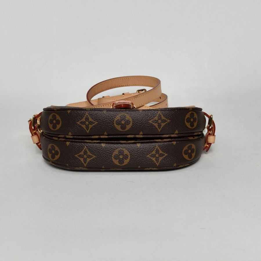 LOUIS VUITTON Saumur雙子星小號20老花PVC晶片肩背包-3