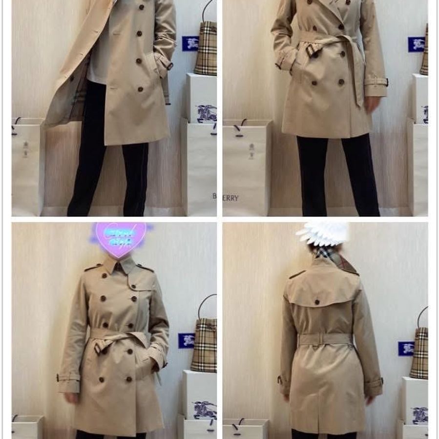 BURBERRY日系倫敦蜜色兩件式風衣38-1
