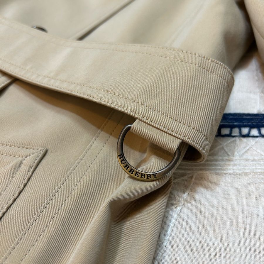 BURBERRY日系倫敦蜜色兩件式風衣38-6