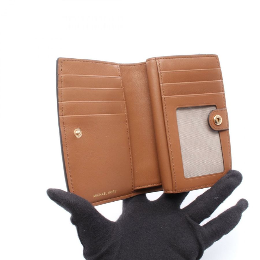 Michael Kors BRYANT Bryant 雙折皮夾 32S5GYTZ2L230 皮革 棕色 全新-2