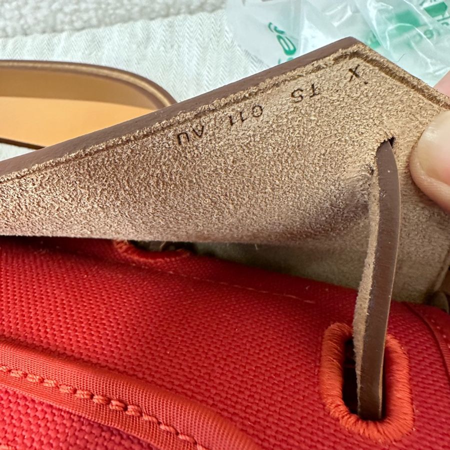 Hermès/愛馬仕 Herbag31 金棕拼紅 銀扣 X刻保存狀態極佳，-7