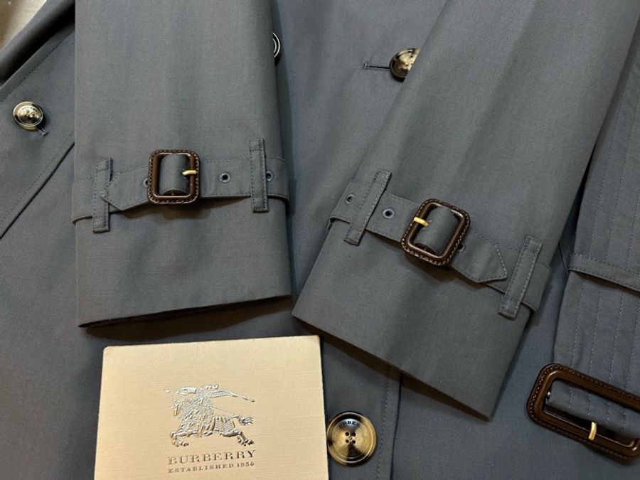 BURBERRY英國霧灰色風衣UK4-6