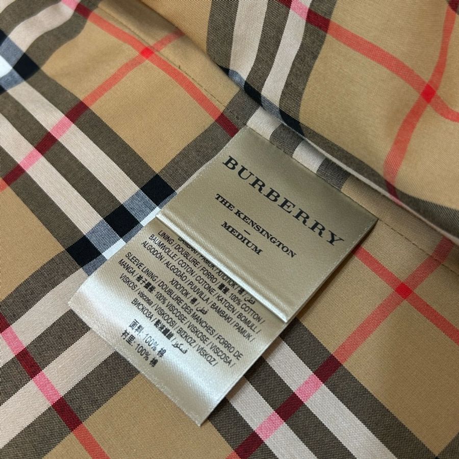 BURBERRY英國霧灰色風衣UK4-13