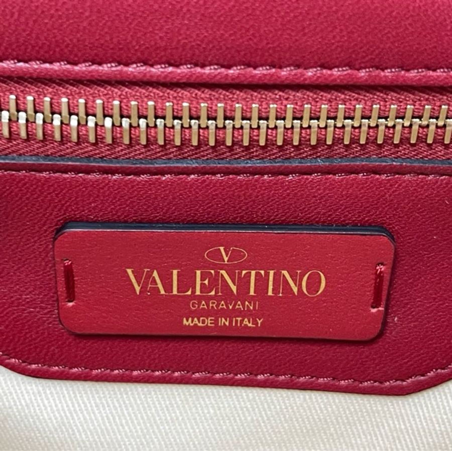 Valentino 華倫天奴 菱形鉚釘經典紅色candystud雲朵女士包-12