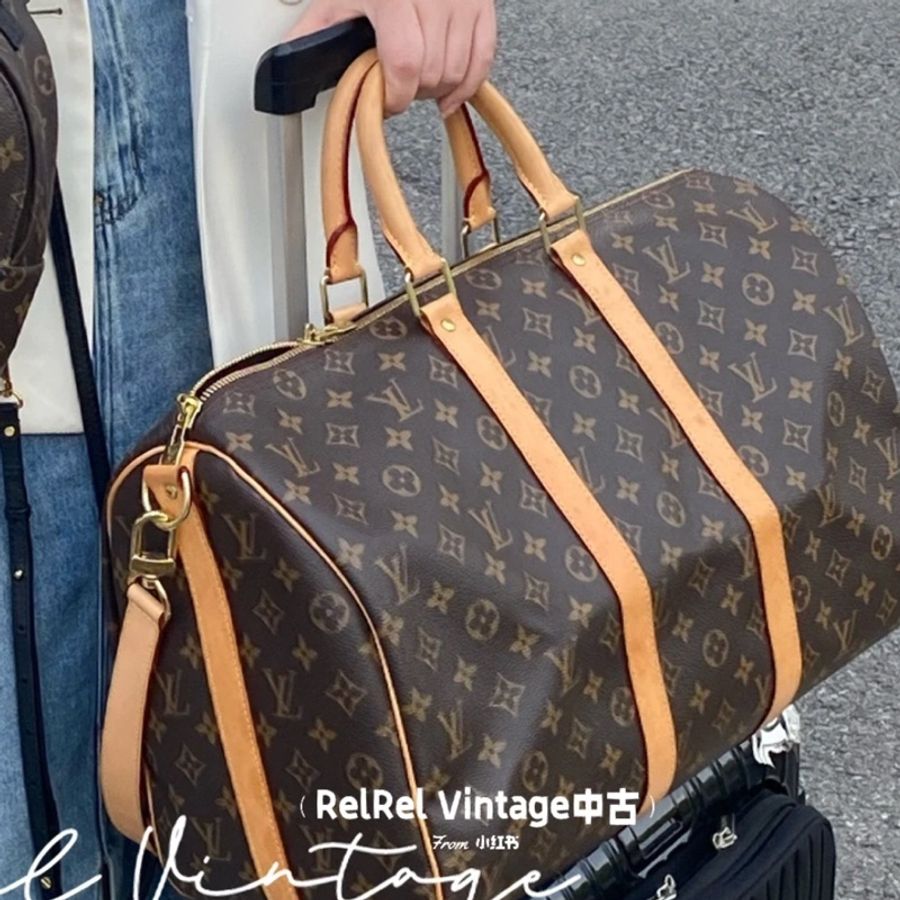 🌷Louis Vuitton Keepall55行李袋.旅行包｜經典花紋✦fufu style 精品✦ 氣質款｜-3