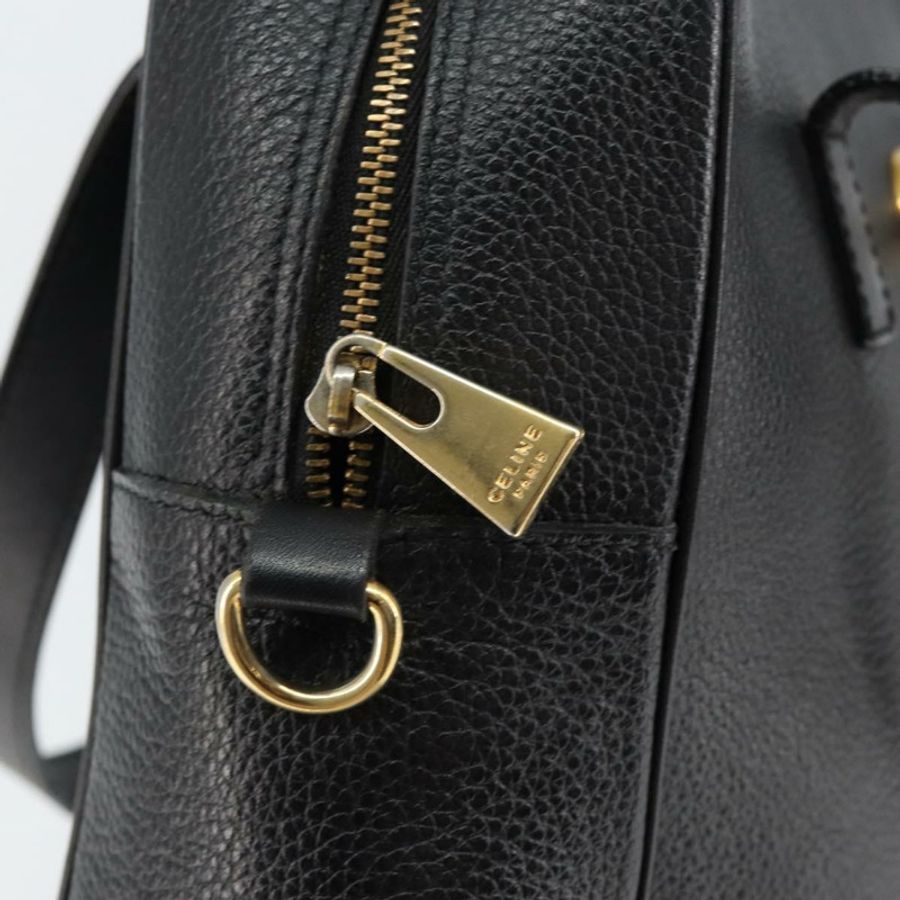 【日本直送】CELINE 手提包 皮革 黑色 金色 正品 149040-9