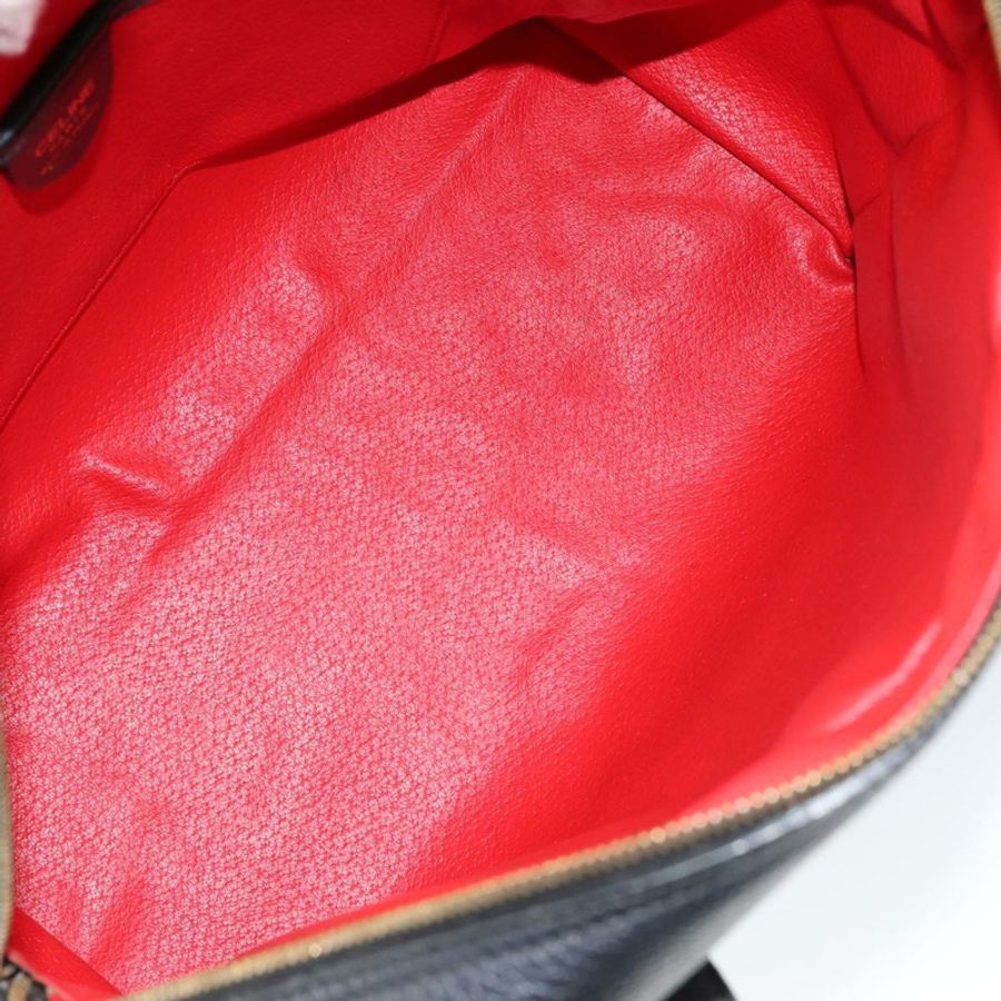 【日本直送】CELINE 手提包 皮革 黑色 金色 正品 149040-10