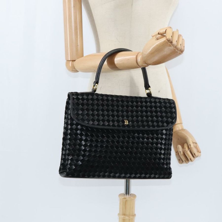 【日本直送】BALLY 手提包 皮革 黑色 金色 正品 BA7374-21