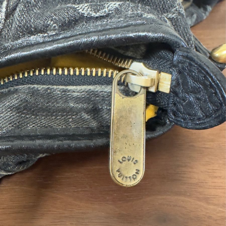 LV 黑色單寧二手 Neo Cabby MM 手提肩背包-10