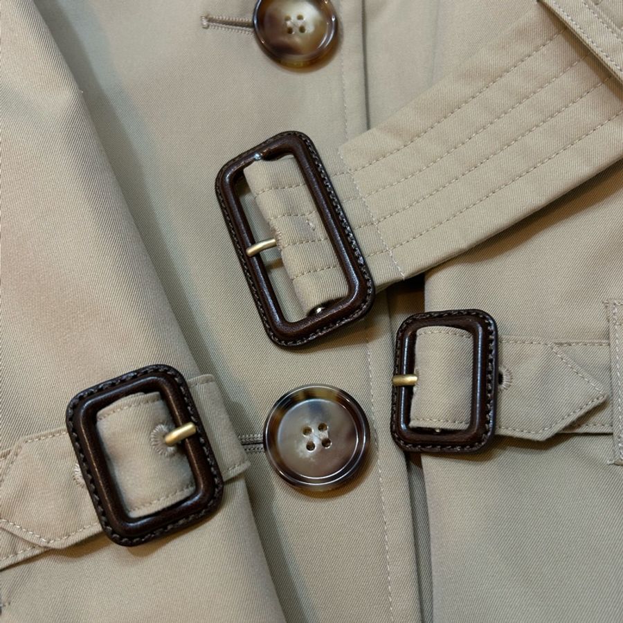 BURBERRY英國蜜色伊斯靈頓風衣UK8-5