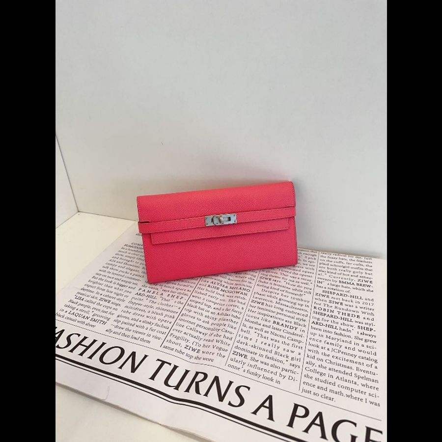 Hermes kelly long wallet
長款錢包 唇膏粉銀扣
Epsom 皮-8