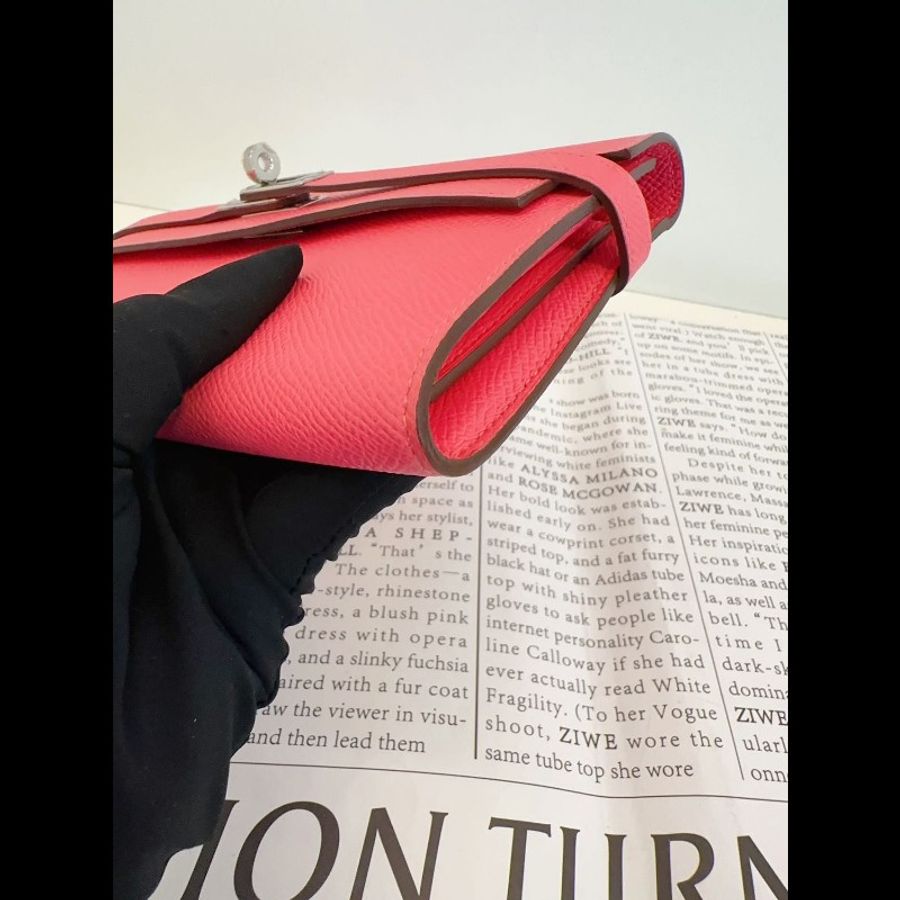 Hermes kelly long wallet
長款錢包 唇膏粉銀扣
Epsom 皮-18