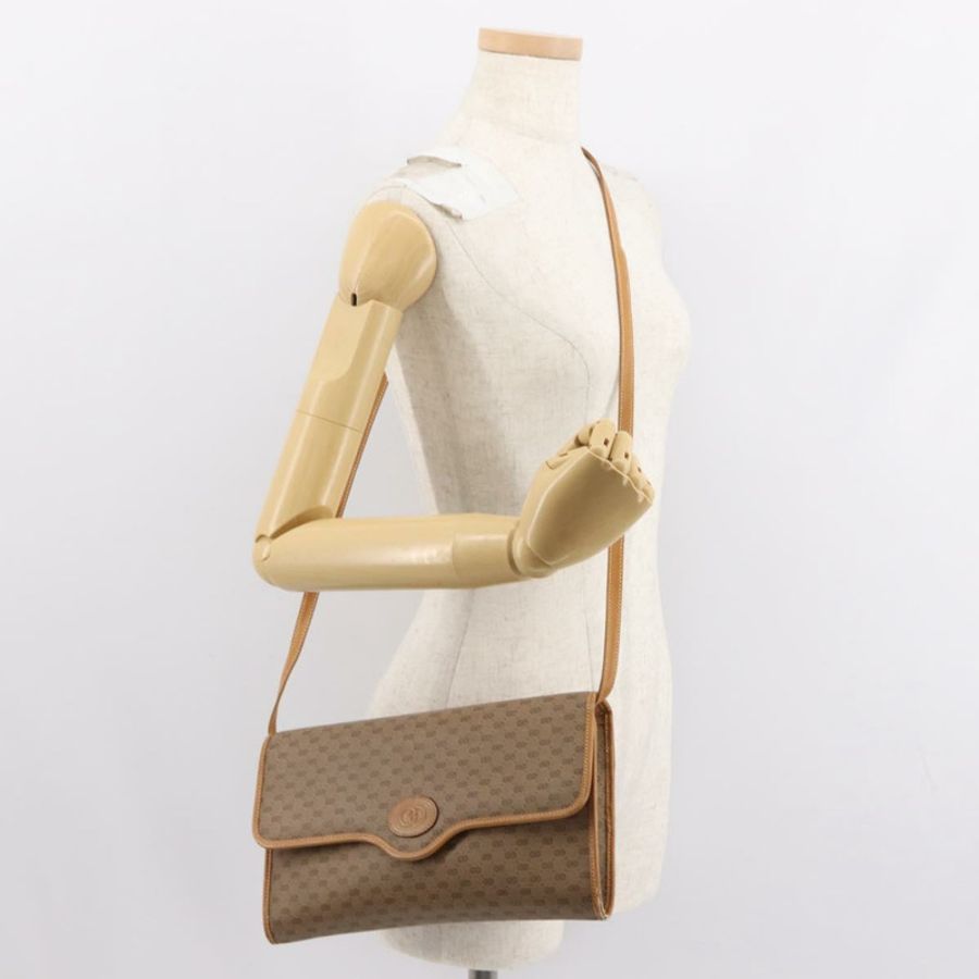 【日本直送】GUCCI Micro GG Supreme 單肩包 PVC 米色 金色 004 106 0146 正品 149323-21
