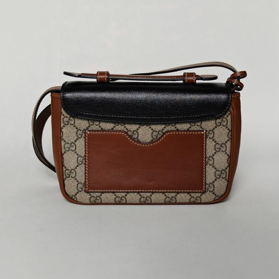 GUCCI 老花PVC金扣新款padlock拼色斜挎包21肩背包-2