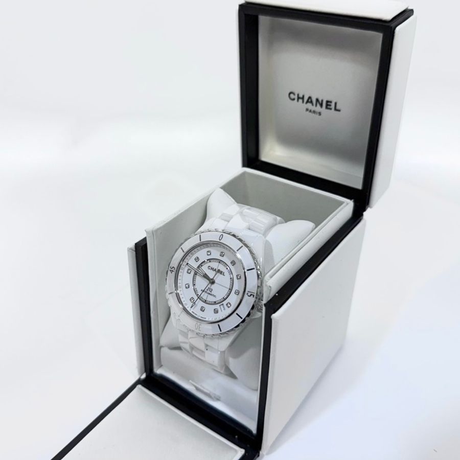 香奈兒J12CHANEL白陶瓷12點鑽CALIBER 38MM J12機芯腕錶H5705-1