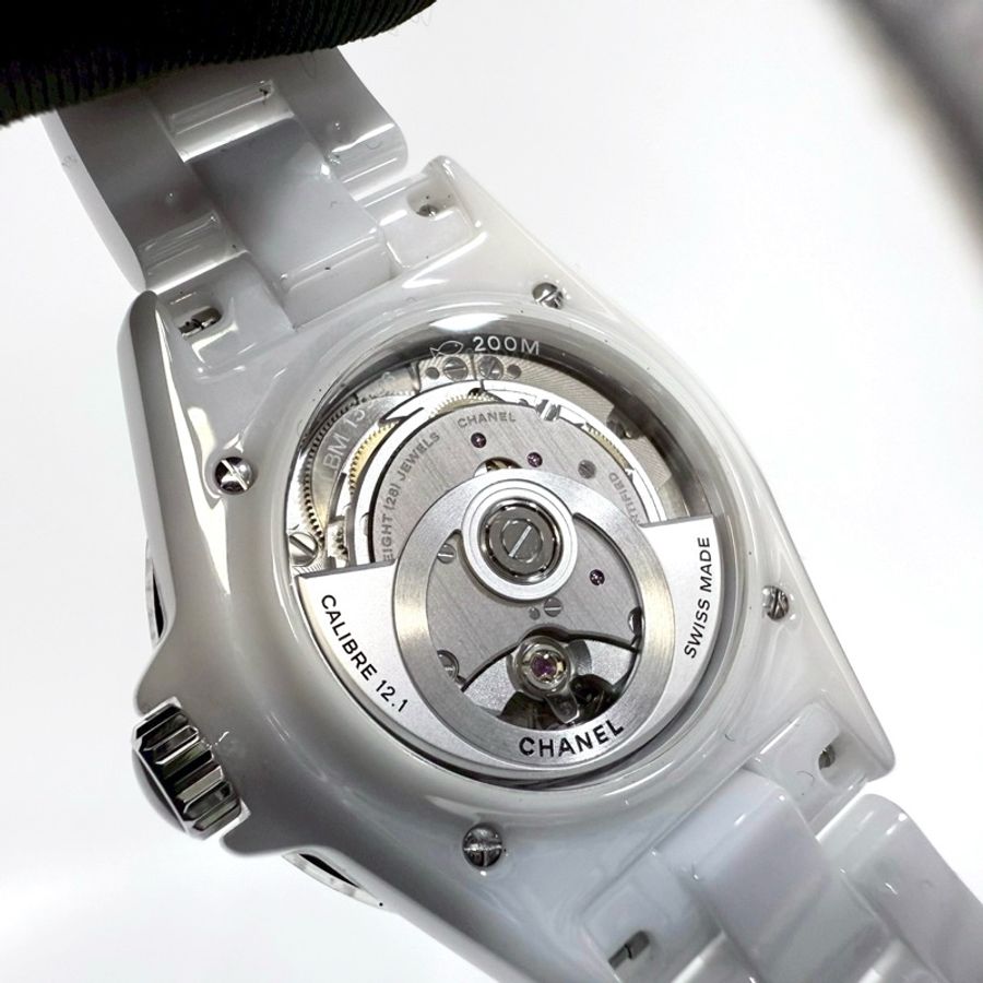 香奈兒J12CHANEL白陶瓷12點鑽CALIBER 38MM J12機芯腕錶H5705-6