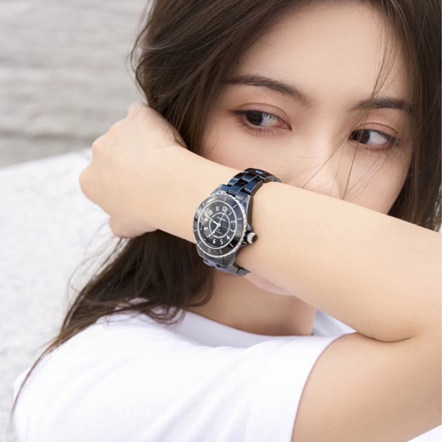 Chanel 香奈兒J12 黑陶瓷腕錶/手錶/33mm/98-99新美品-7