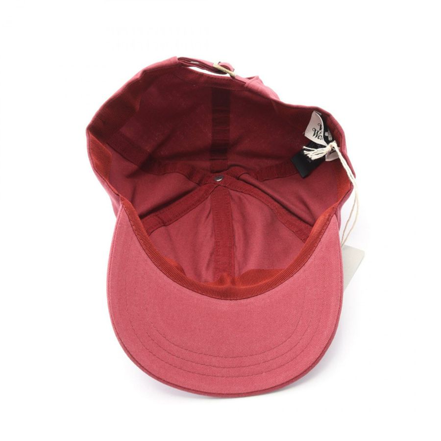 Vivienne Westwood Orb 刺繡棒球帽 S81020019W00DDAAA003 波爾多紅帆布 二手 男女通用-2