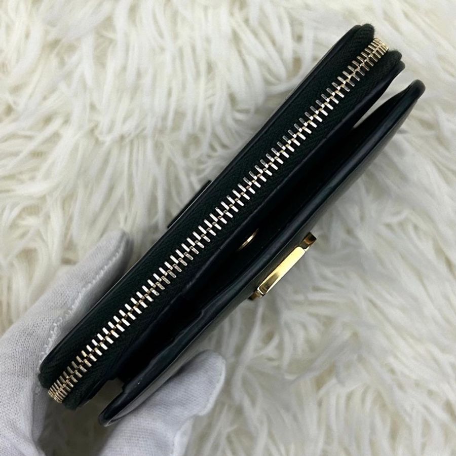 🌷YSL 稀有墨綠色錢包短夾 |經典花紋✦fufu style 精品✦ 氣質款|-16