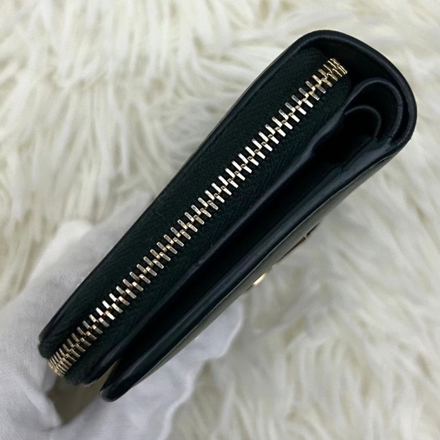 🌷YSL 稀有墨綠色錢包短夾 |經典花紋✦fufu style 精品✦ 氣質款|-17