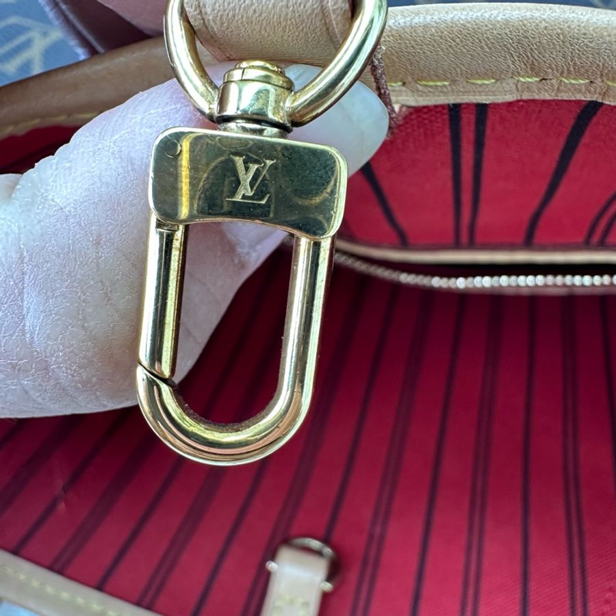 LV 經典老花NeverFull MM Size 手提單肩包-12
