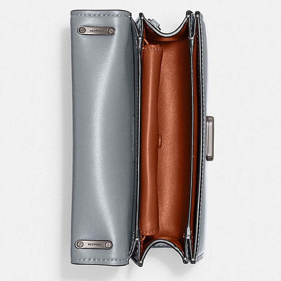 COACH 專櫃款 Bandit mini crossbody bag 灰藍色-4