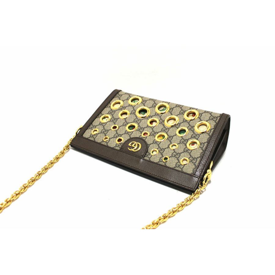 Gucci GG Supreme Eyelet Ophidia Small Chain Shoulder Bag-8