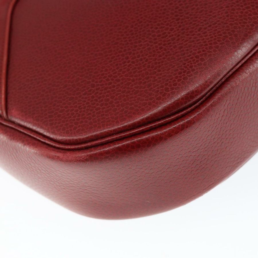 【日本直送】Christian Dior 紅色金色皮革肩背包,正品編號 149151-13