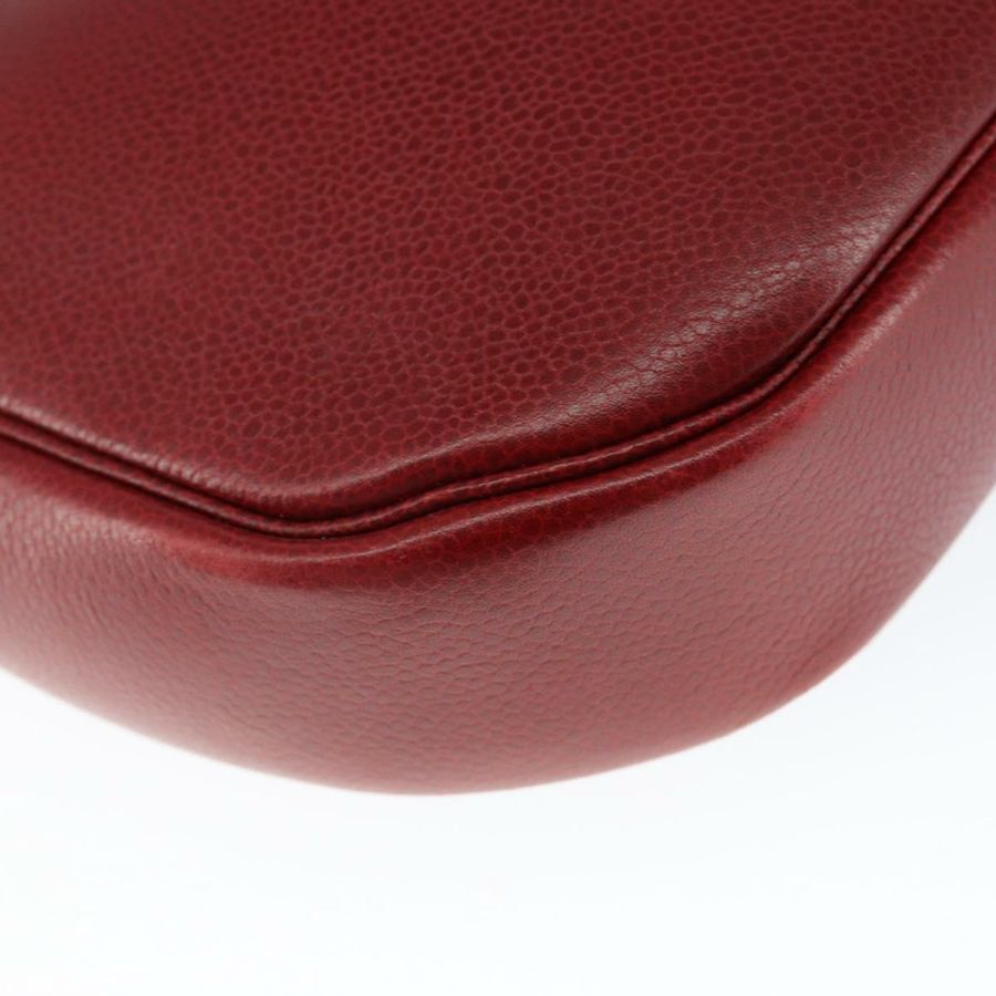 【日本直送】Christian Dior 紅色金色皮革肩背包,正品編號 149151-15